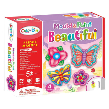 DIY PLASTER PAINTING, FRIDGE MAGNET, P.BX.