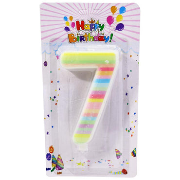 Birthday Big Dashed Numbers Candle  / P-369 - Karout Online -Karout Online Shopping In lebanon - Karout Express Delivery 