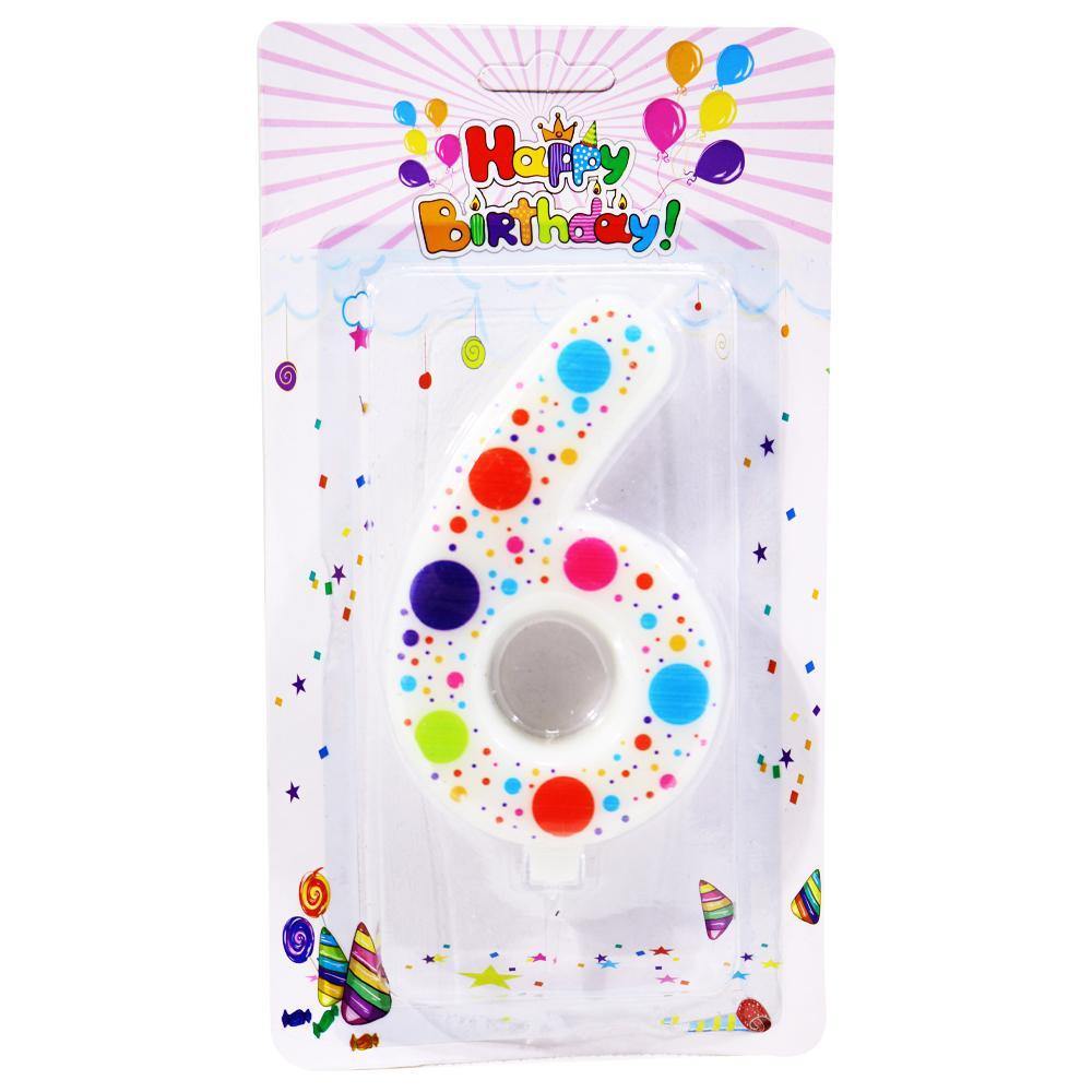 Birthday- Big Dotted Numbers Candle / P-370 - Karout Online -Karout Online Shopping In lebanon - Karout Express Delivery 