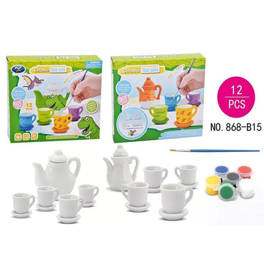 Tea Set Ceramic Painting 12 pcs.