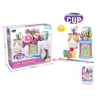 Porcelain Cup Painting Set.