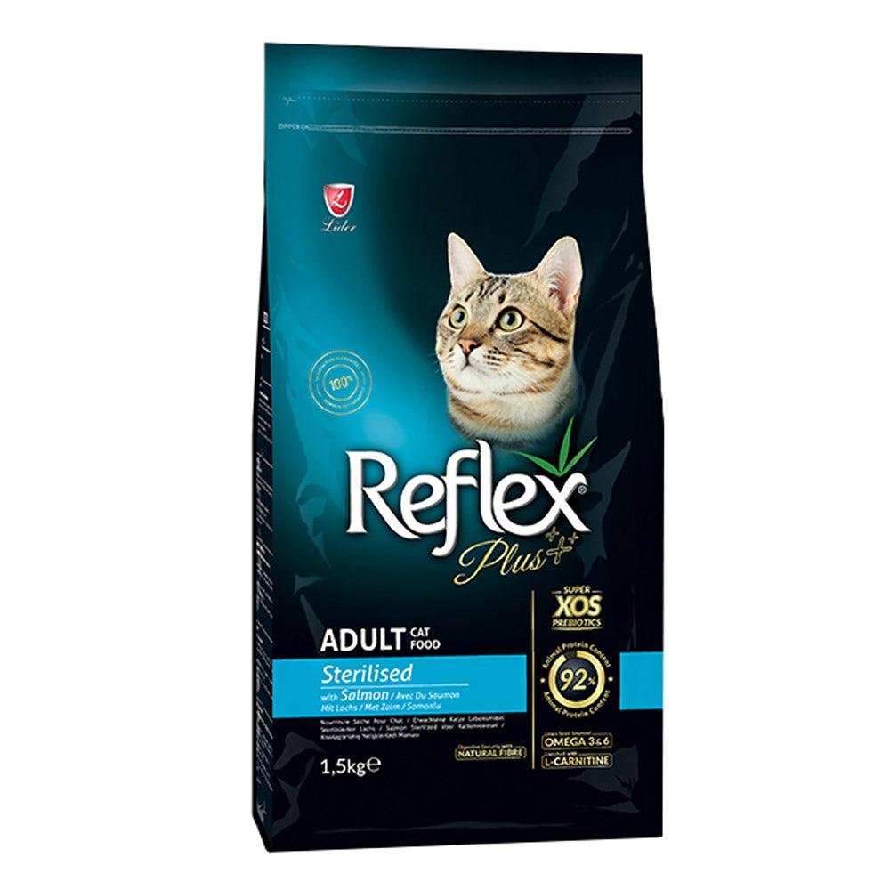 Reflex Plus Adult Cat Sterilised Salmon 1.5 kg - Karout Online -Karout Online Shopping In lebanon - Karout Express Delivery 