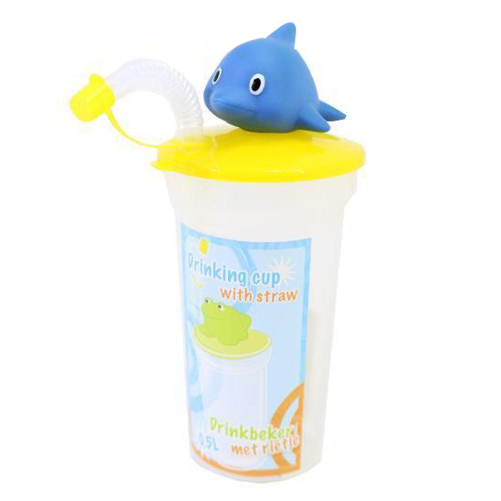 Kids Drink Cup With Straw / Q-360 - Karout Online -Karout Online Shopping In lebanon - Karout Express Delivery 