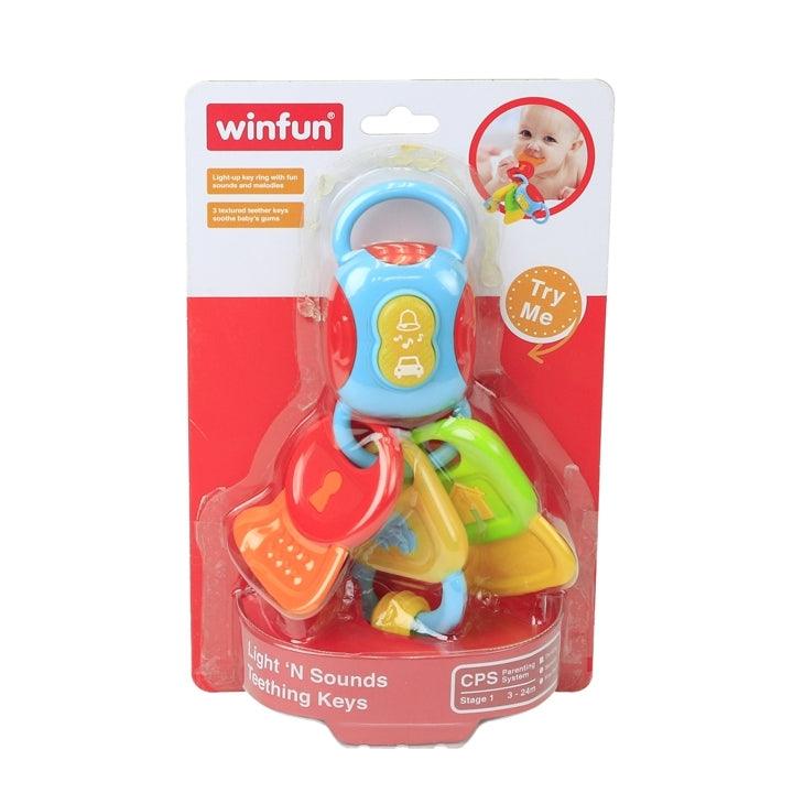 Win Fun Light N Sounds Teething Keys - Karout Online -Karout Online Shopping In lebanon - Karout Express Delivery 