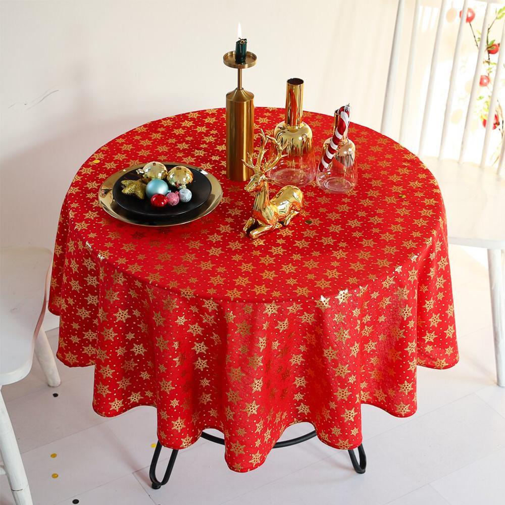 Christmas Table Cover 140 cm Round Shaped.