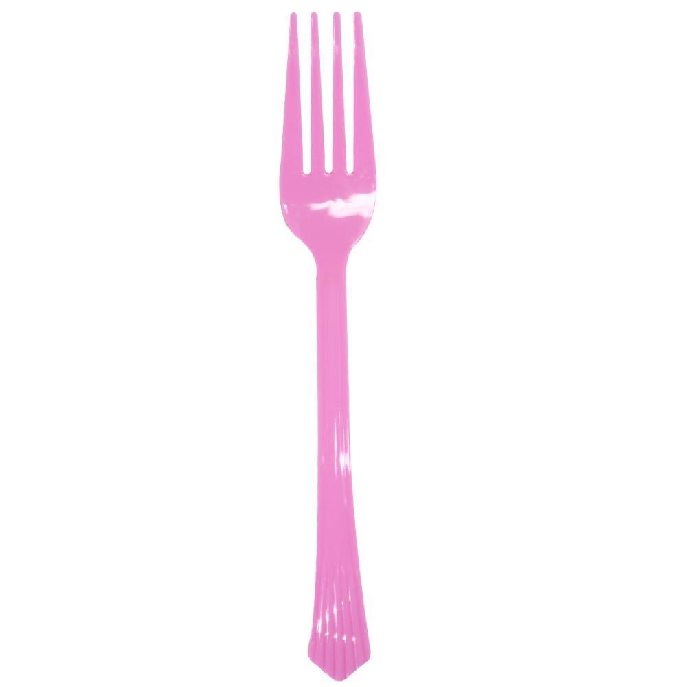 Plastic Cutlery Spoon/ Forks H-917/h-918/130203 Fork / Pink Cleaning & Household