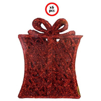 Christmas Gift Box Glitter Trees Decoration *6.