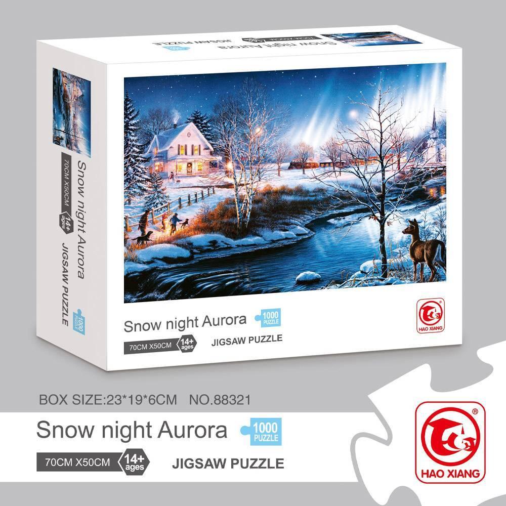 Snow Night Aurora 1000 pcs Puzzle.