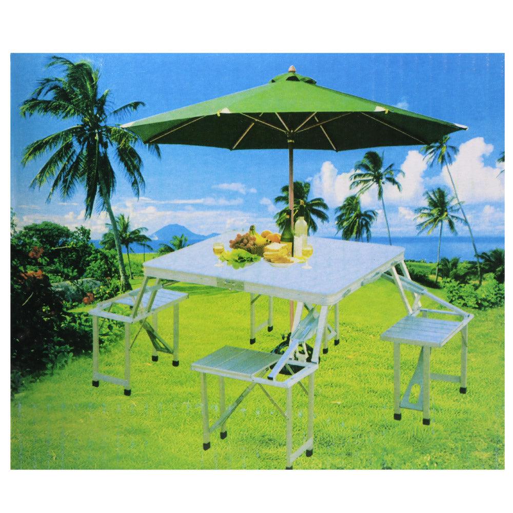 Aluminum portable picnic table 8836-A - Karout Online -Karout Online Shopping In lebanon - Karout Express Delivery 