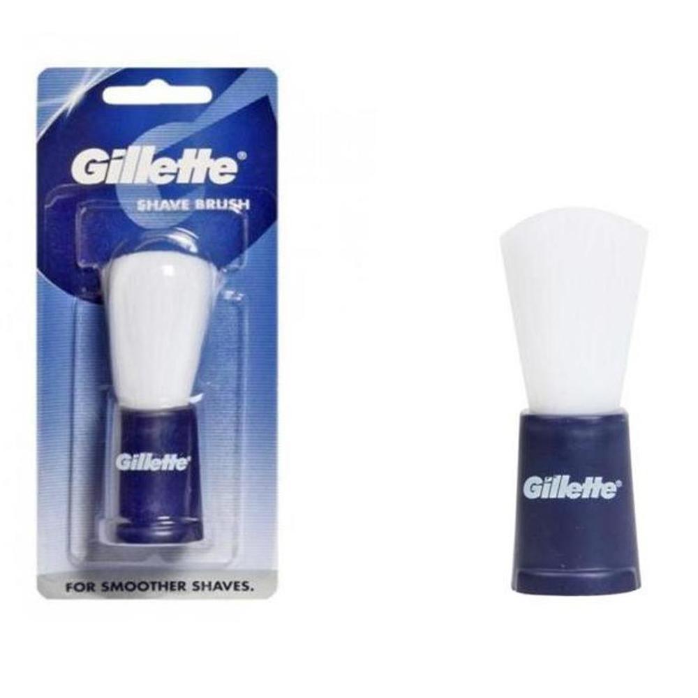 Gillette Shaving Brush for Comfortable Grip and Contoured Handle.