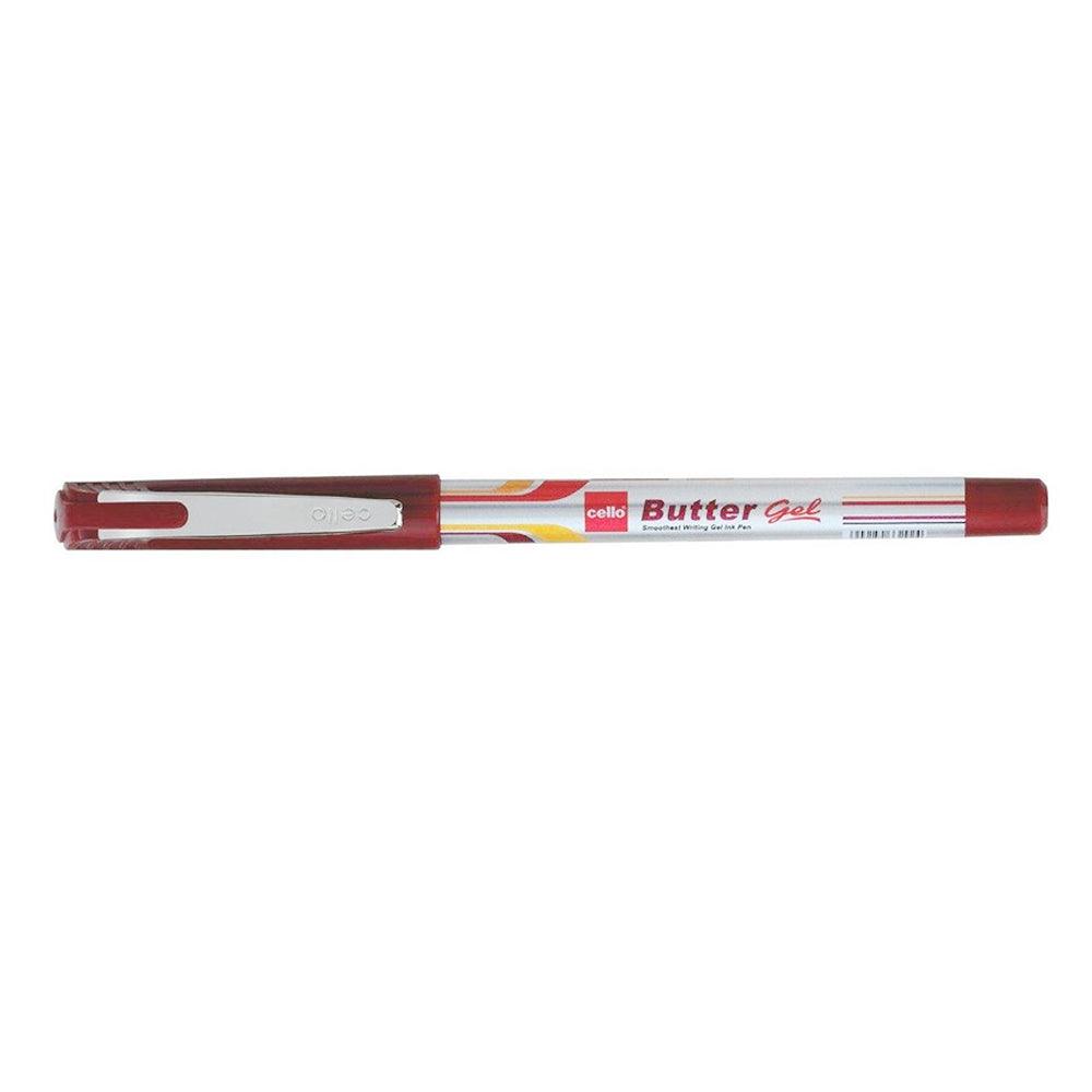 Bic Cello Butter gel Pen / Red - Karout Online -Karout Online Shopping In lebanon - Karout Express Delivery 