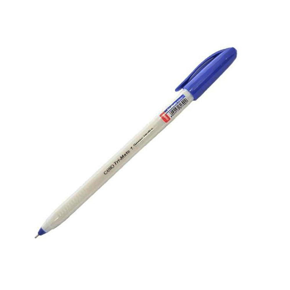 Bic Cello Trimate Ballpoint Pen 1.0mm / Blue - Karout Online -Karout Online Shopping In lebanon - Karout Express Delivery 