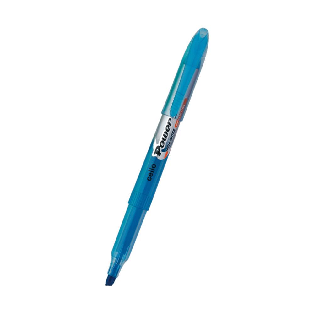 Bic Cello Power Highlighter / Blue - Karout Online -Karout Online Shopping In lebanon - Karout Express Delivery 