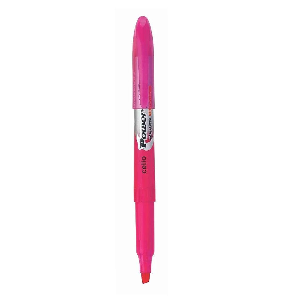 Bic Cello Power Highlighter / Pink - Karout Online -Karout Online Shopping In lebanon - Karout Express Delivery 