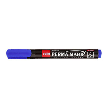 Bic Cello Assorted Permanent Marker Pen / Blue - Karout Online -Karout Online Shopping In lebanon - Karout Express Delivery 