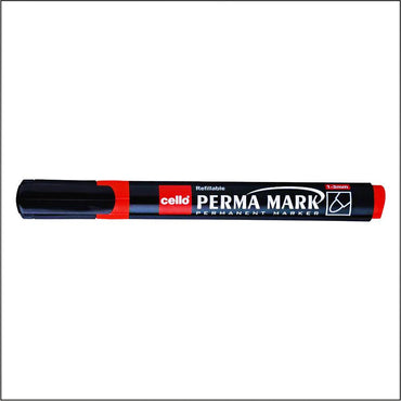 Bic Cello Assorted Permanent Marker Pen / Red - Karout Online -Karout Online Shopping In lebanon - Karout Express Delivery 