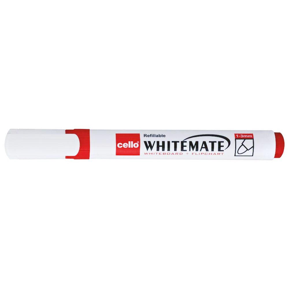 Bic Cello Refillable Whitemate White Board Marker / Red - Karout Online -Karout Online Shopping In lebanon - Karout Express Delivery 