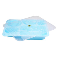 Plastic 5 Compartment Plate With Lid / 758 - Karout Online -Karout Online Shopping In lebanon - Karout Express Delivery 