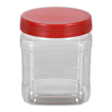 Transparent Plastic Jar / 028 / 808285 - Karout Online -Karout Online Shopping In lebanon - Karout Express Delivery 