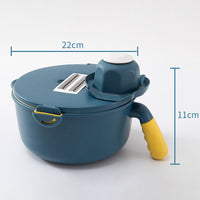 **NET**Multifunction Adjustable Vegetable Cutter with Drain Basket 9 in 1