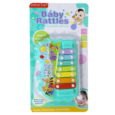 Baby Rattles 7 Key Mini Piano Set Aqua Toys &