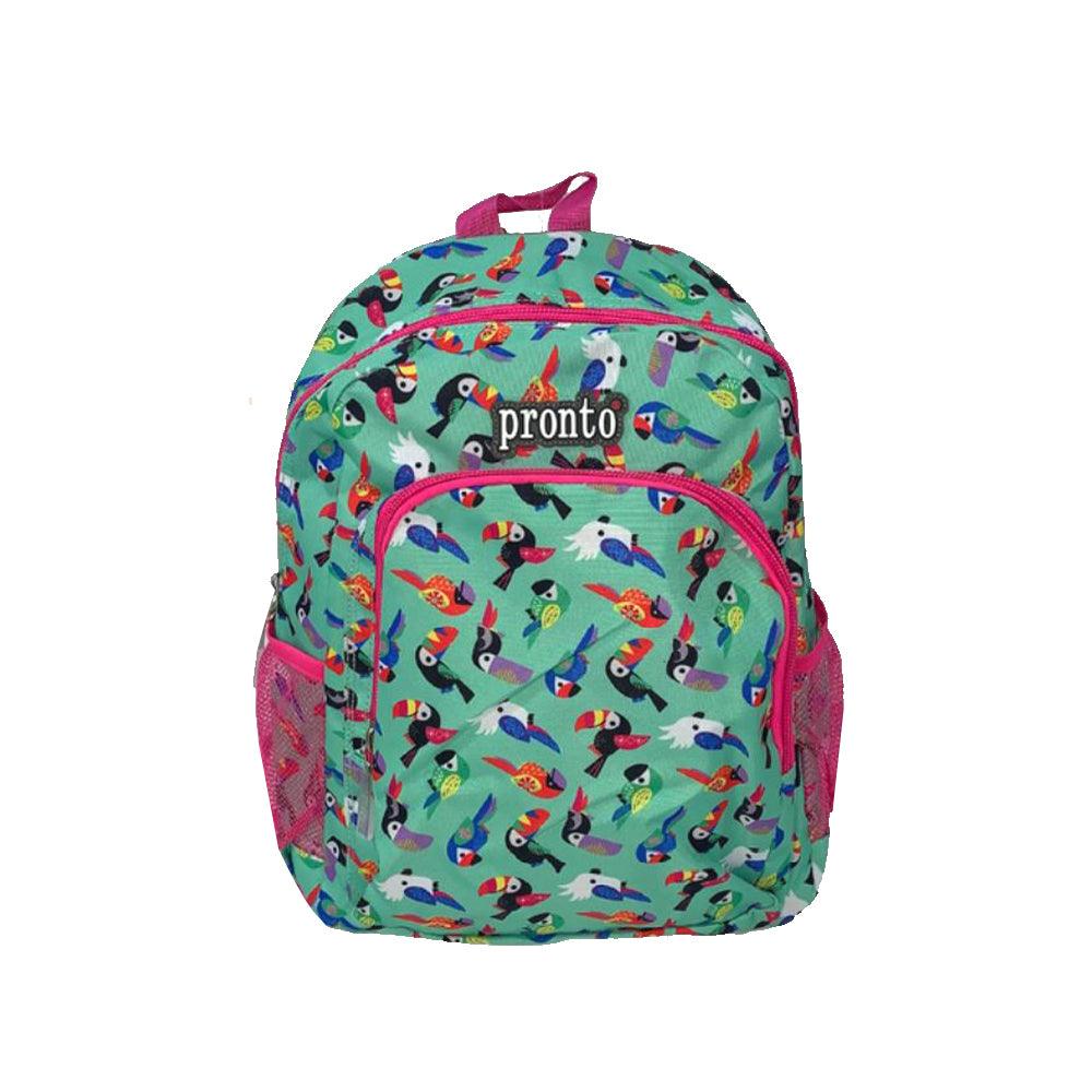 Pronto 16 Inch Parrots School Bag - Karout Online -Karout Online Shopping In lebanon - Karout Express Delivery 