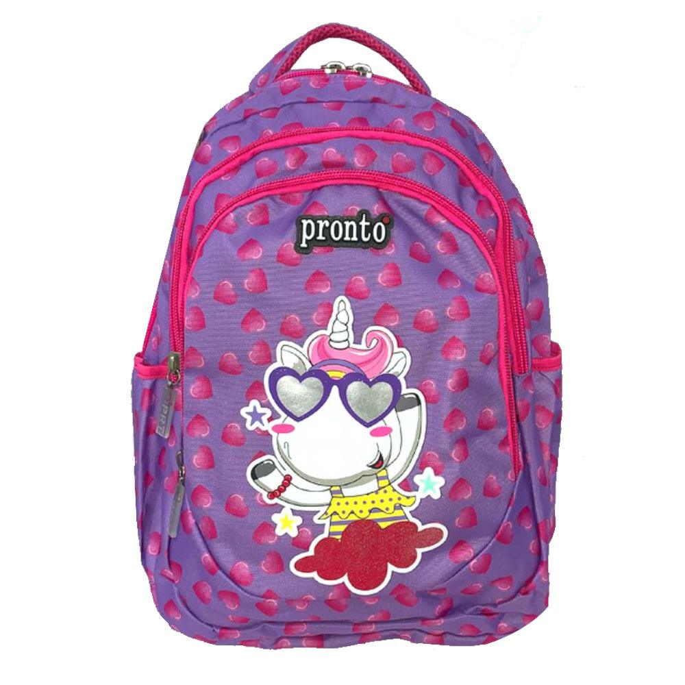 Pronto 18 Inch School Bag Unicorn 1 Piece - Karout Online -Karout Online Shopping In lebanon - Karout Express Delivery 