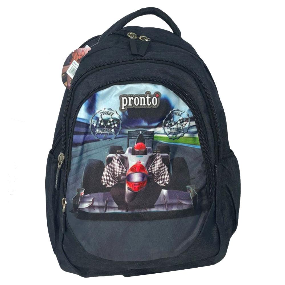 Pronto 18 Inch School Bag Street Racers 1 Piece - Karout Online -Karout Online Shopping In lebanon - Karout Express Delivery 