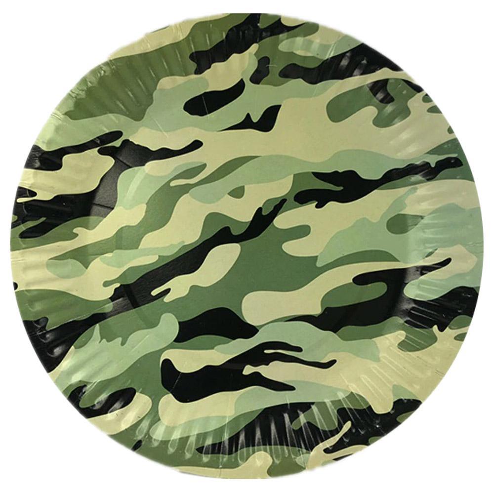 Birthday- Army Paper Plate ( 6 Pcs) / N-84 Birthday & Party Supplies
