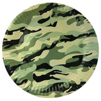 Birthday- Army Paper Plate ( 6 Pcs) / N-84 Birthday & Party Supplies
