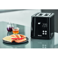Tefal Smart’n Light 2 Slice Digital Toaster Black / TT640840