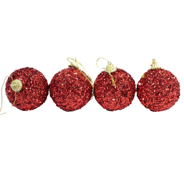 Christmas Red Tree Decoration Set 4pcs