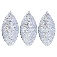 Christmas Silver Tree Decoration Set 3pcs