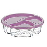 Beehome Round Divided Storage Box 0.75 L - Karout Online -Karout Online Shopping In lebanon - Karout Express Delivery 