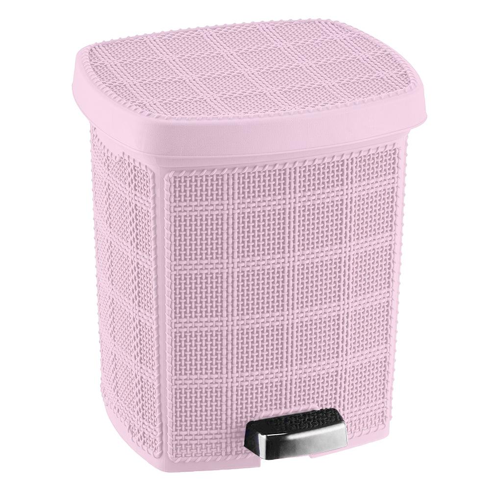 Beehome Jute Dustbin with Pedal 12L - Karout Online -Karout Online Shopping In lebanon - Karout Express Delivery 