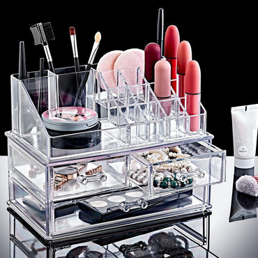 Beehome Plexi Cosmetic Organizer Set - Karout Online -Karout Online Shopping In lebanon - Karout Express Delivery 