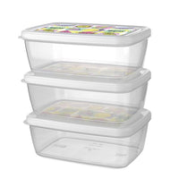 Titiz Plastik Aria Storage Box Set AP-9258/ 1200ml - 13oz x3 - Karout Online -Karout Online Shopping In lebanon - Karout Express Delivery 