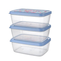 Titiz Plastik Aria Storage Box Set AP-9258/ 1200ml - 13oz x3 - Karout Online -Karout Online Shopping In lebanon - Karout Express Delivery 