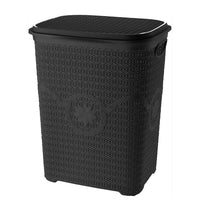 Asude Plastic Knit Laundry Basket - Karout Online -Karout Online Shopping In lebanon - Karout Express Delivery 