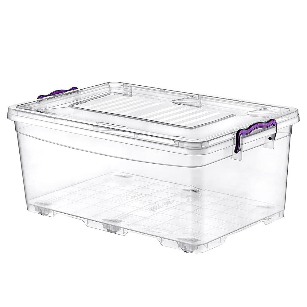 Asude Wheeled Rectangle Storage Box 40 L - Karout Online -Karout Online Shopping In lebanon - Karout Express Delivery 