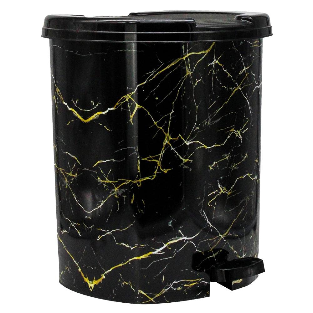 Asude Patterned Waste Bin With Pedal Small 7 liters - Karout Online -Karout Online Shopping In lebanon - Karout Express Delivery 