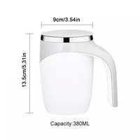 **(NET)**Automatic Self Stirring Magnetic Mug Stainless Steel Thermal Cup 380 ml / XY-221 / 545210 / KN-445 / XQ-168