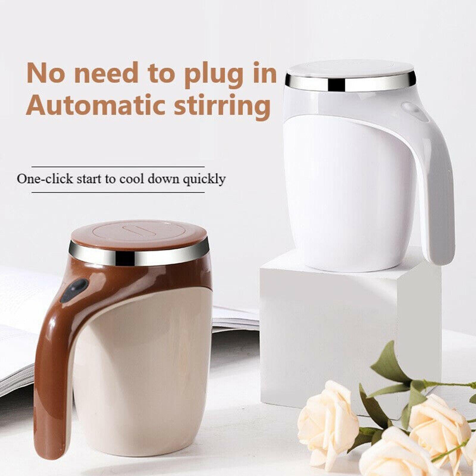 **(NET)**Automatic Self Stirring Magnetic Mug Stainless Steel Thermal Cup 380 ml / XY-221 / 545210 / KN-445 / XQ-168