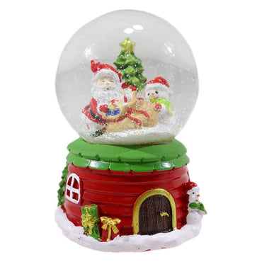 Christmas Crystal Musical Light Up Ball Snow/ Q-1142 - Karout Online -Karout Online Shopping In lebanon - Karout Express Delivery 