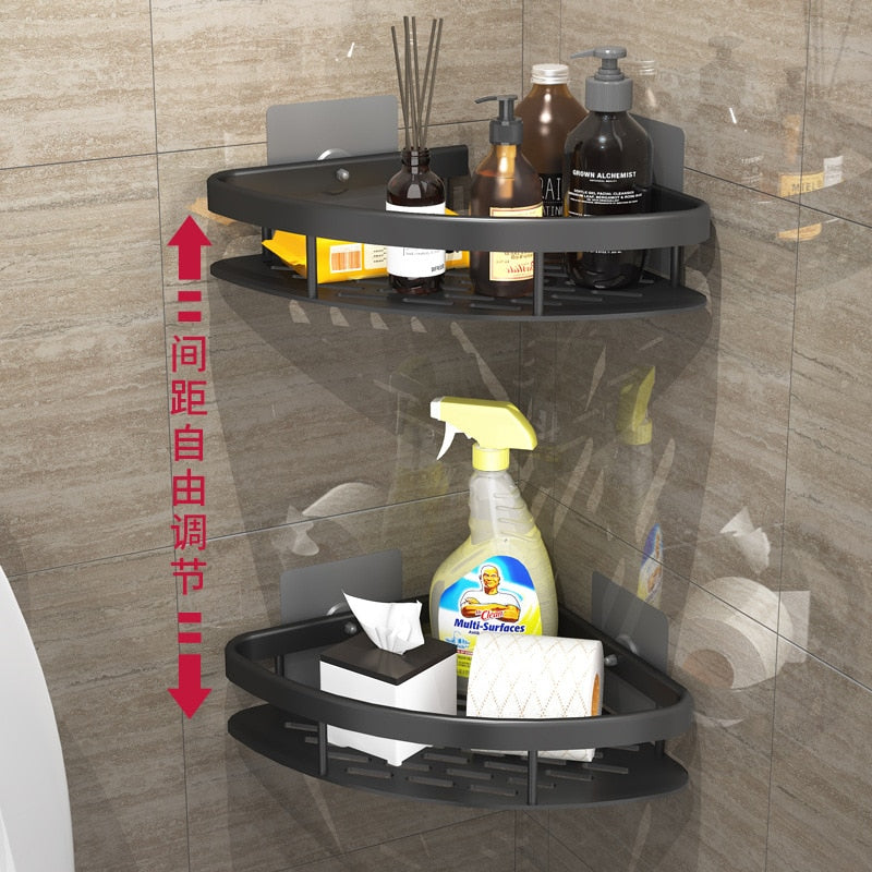 **NET**Bathroom Corner Shelf Shower Storage Rack Holder for Shampoo Organizer Bathroom Accessories 3 pcs