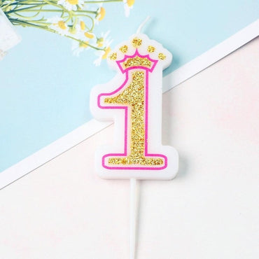 Birthday Glittered Number Candle / 22FK148