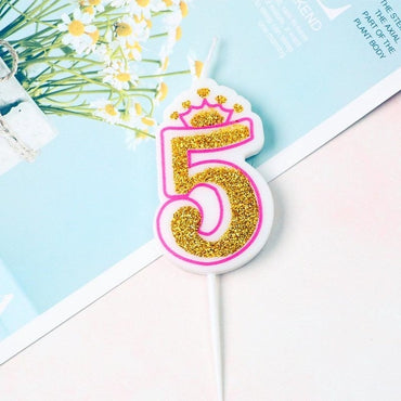 Birthday Glittered Number Candle / 22FK148