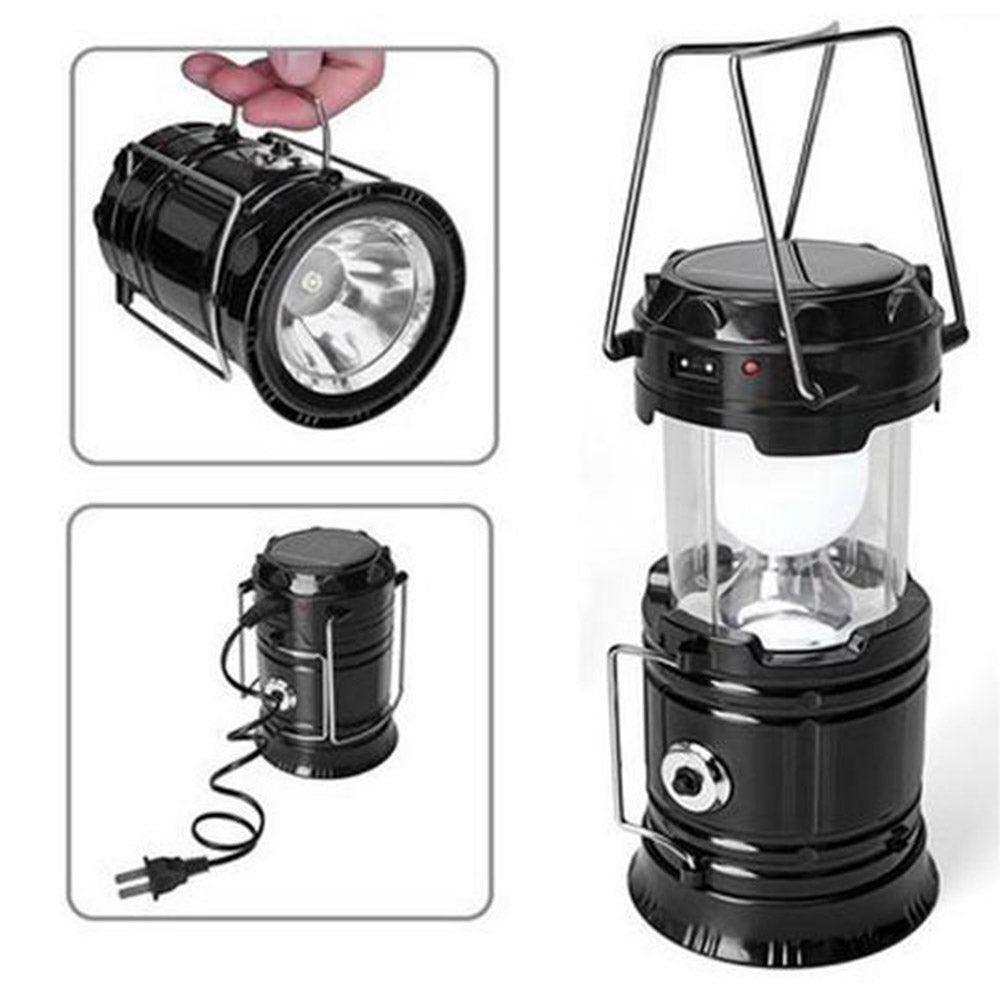 Shop Online Rechargeable Camping Lantern, Solar & Lithium Battery Power Source / KC-207 / XF-5800T - Karout Online Shopping In lebanon