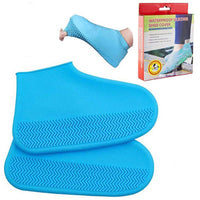2 Pairs Silicone Shoe Covers Reusable Waterproof No-Slip Rubber Rain Shoe Covers - Karout Online -Karout Online Shopping In lebanon - Karout Express Delivery 