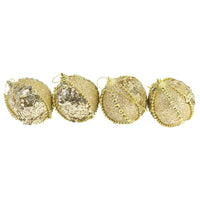Christmas Gold Balls Set Of 4 Pcs
